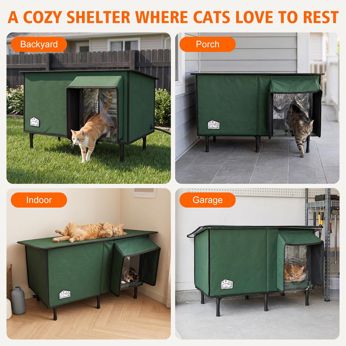 Heated Outdoor Cat House W197971