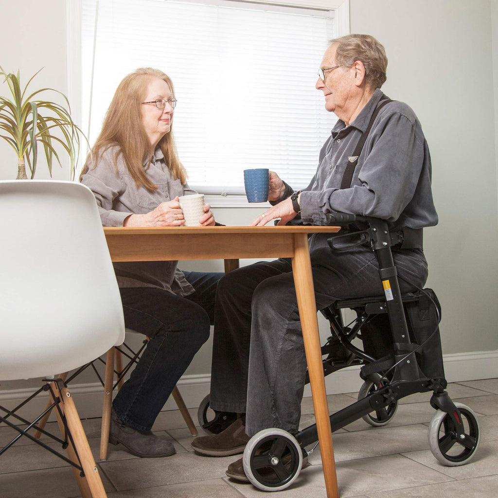 Adjustable Rollator with Seat and Backrest I38994