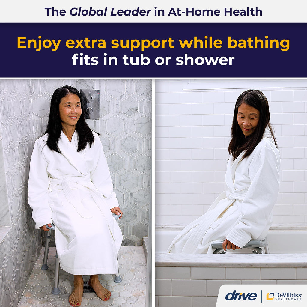 Adjustable Non-Slip Aluminum Shower and Bath Chair T165521