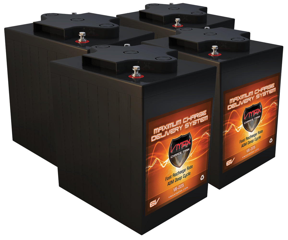 4 6V 225Ah AGM Deep Cycle Batteries J503484