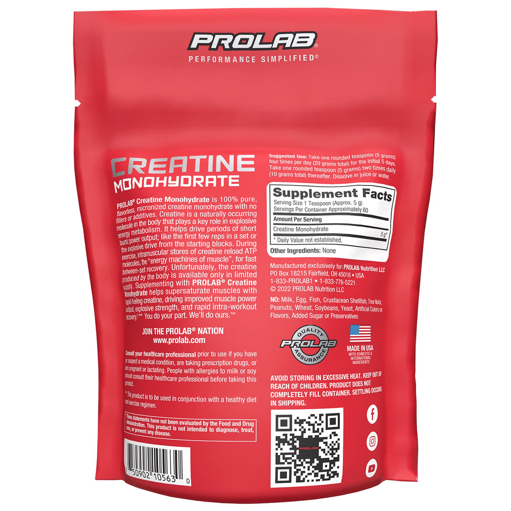 Creatine Monohydrate Powder 5g 300g 60 Servings L58658