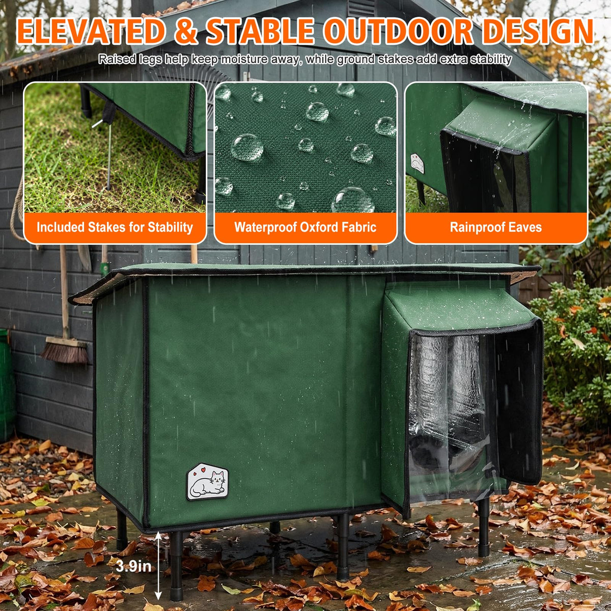 Heated Outdoor Cat House W197971
