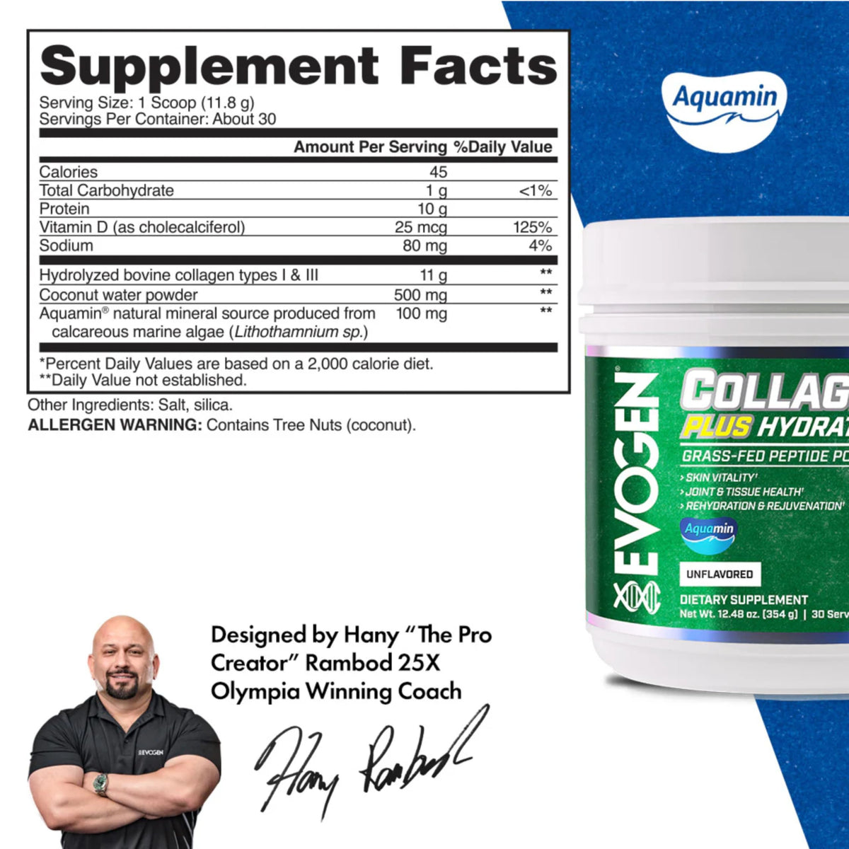 Collagen Peptide Powder Unflavored 30 Servings F901932