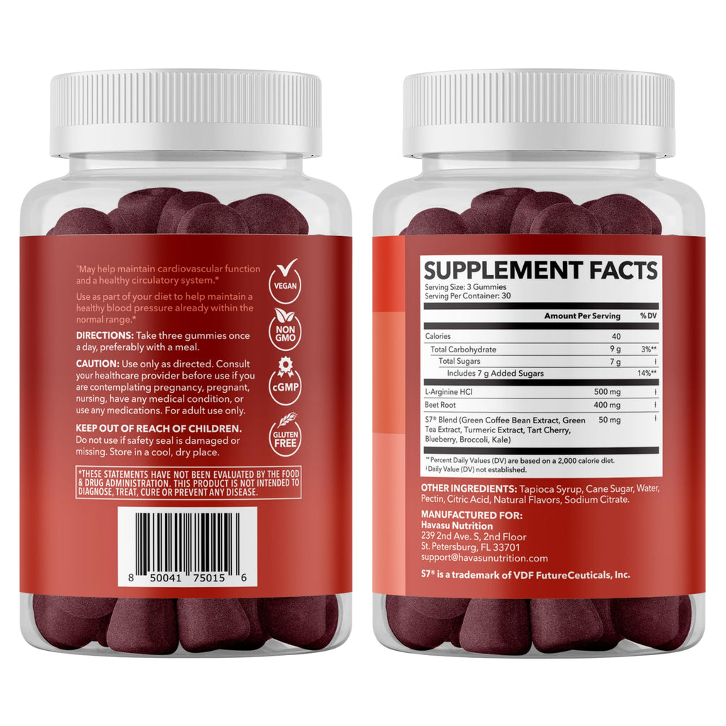 Beet Root Gummies with L-Arginine, 90 Count Y75805