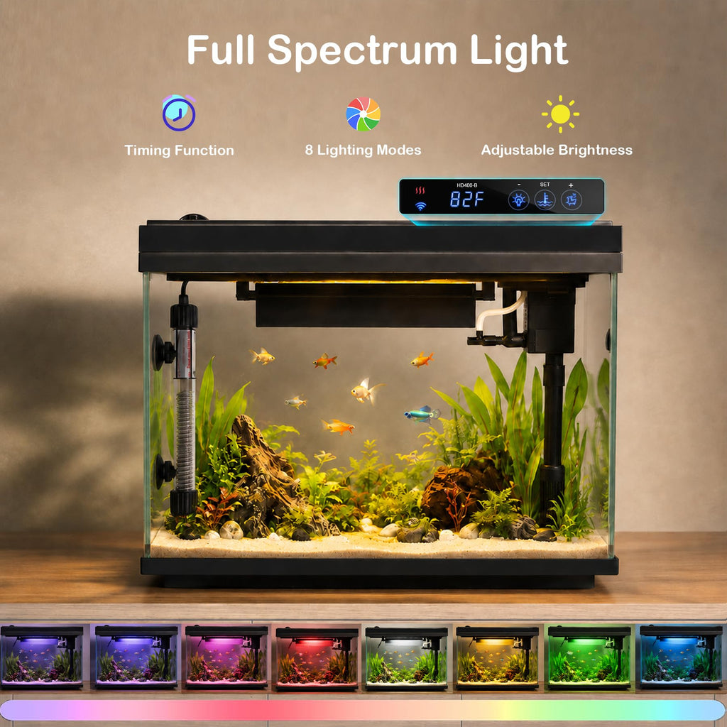 5 Gallon Aquarium Kit Ultra-White Glass P9980