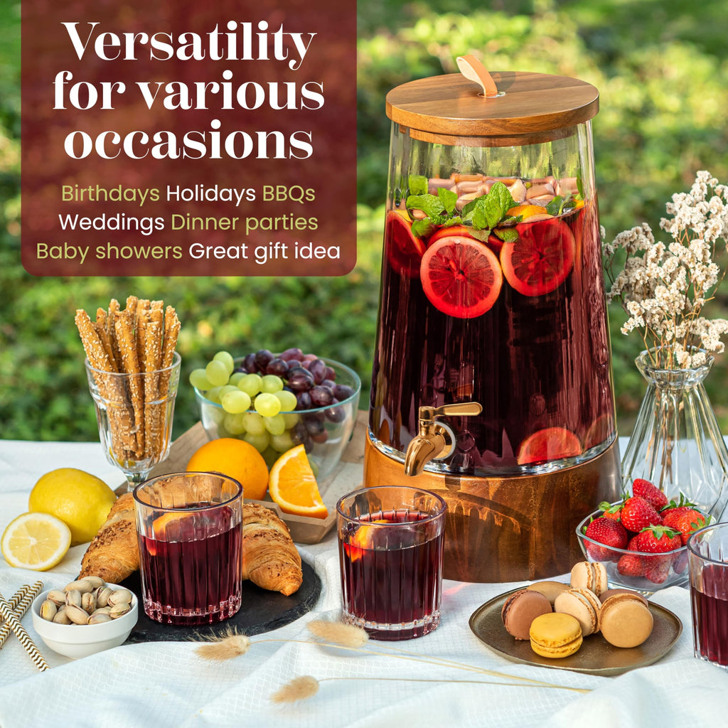 Glass Drink Dispenser with Spigot W52432