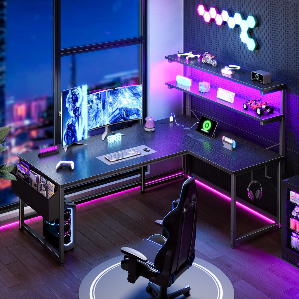 53" L Shaped Gaming Desk Z9179